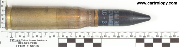 20 x 102mm Dummy  United States  profile view.