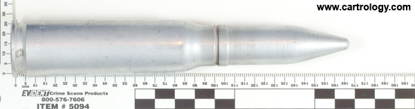 20 x 102mm Dummy M51E4 United States  profile view.