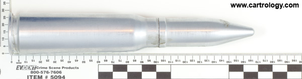 20 x 102mm Dummy  United States  profile view.