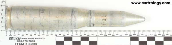20 x 102mm Dummy M51A2 United States  profile view.