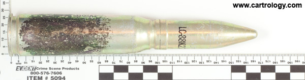 20 x 102mm Dummy M51A2 United States  profile view.