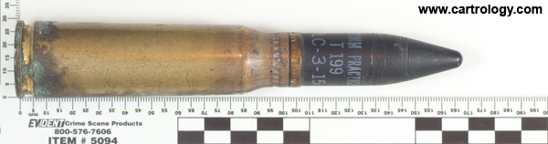 20 x 102mm TP T199 United States  profile view.