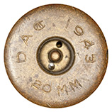 20 x 110mm HS Dummy  Canada DAC 1943 20 MM head view.