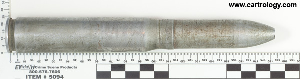 20 x 110mm HS Dummy  United Kingdom BMARCo 1940 20MM HEIZ profile view.