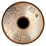 20 x 110mm HS Dummy  United Kingdom RML 49 20MM head view.