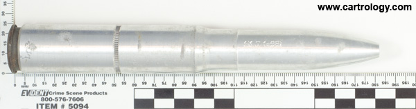 20 x 110mm HS Dummy  Israel תך‎ג‎ו‎‎ב הט‎ נ‎מ‎ כזןר20ממ‎‎‎‎‎ profile view.