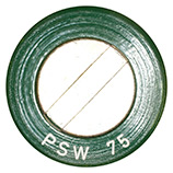 25 x 137mm KBA Dummy NR232 Netherlands PSW 75 head view.