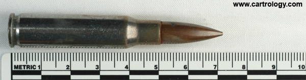 7.62mm NATO Proof T71E1 United States FA HP profile view.