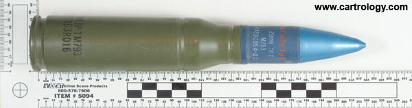 25 x 137mm KBA TP-T M793 United States  profile view.