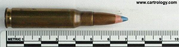 7.62mm NATO Tracer #15 United Kingdom K 61 L5A1 profile view.