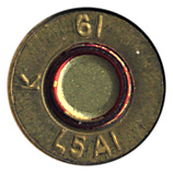 7.62mm NATO Tracer #16 United Kingdom K 61 L5A1 head view.