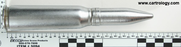 20 x 102mm Dummy  United States  profile view.