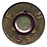 7mm 2nd Optimum/Liviano Ball  Belgium F N 55 head view.