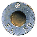 7.62mm NATO Inert  United States ⊕ FA 59 head view.