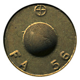 7.62mm NATO Dummy M63 United States ⊕ FA 56 head view.