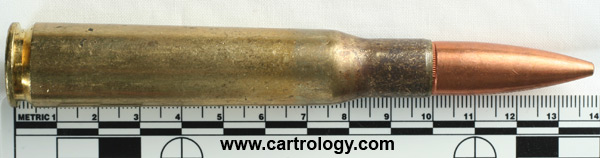 .50 BMG Ball M33 United States L C 0 1 profile view.