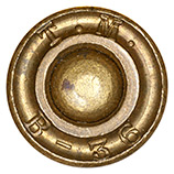 6.5 x 52mm Carcano Ball  Italy T.M. B-36 head view.