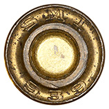 6.5 x 52mm Carcano Ball  Italy SMI 939 head view.