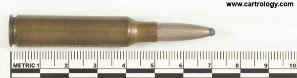 6.5 x 52mm Carcano Ball  Italy SMI 939 profile view.