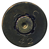 .50 BMG Blank (Fired)  United States LC 42 head view.
