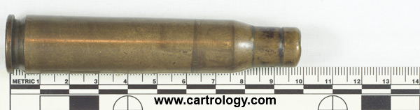 .50 BMG Blank (Fired)  United States LC 42 profile view.