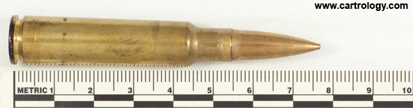7.5 x 55mm Schmidt-Rubin AP  Switzerland TB 4 T 45 profile view.