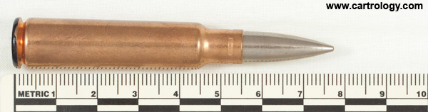 7.5 x 55mm Schmidt-Rubin Proof  Switzerland T T 63 profile view.