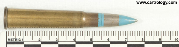 .303 British Incendiary  Belgium F N 52 profile view.