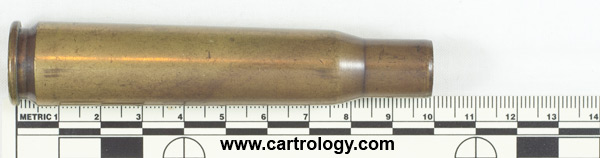 .50 BMG Fired  United States 4 3 T W profile view.
