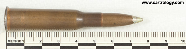 7.62 x 54mm R Ball (LPS)  Soviet Union 188 И profile view.