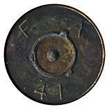 .50 BMG Fired  United States F A 41 head view.