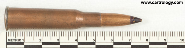7.62 x 54mm R API  Soviet Union 17 40 Ш profile view.