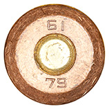 7.62 x 54mm R Ball  China 61 79 head view.