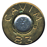 7.62mm NATO Ball M80 Venezuela CAVIM 83 head view.