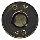 .50 BMG Incendiary  United States DM 43 head view.