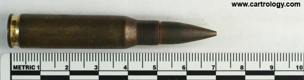 7.62mm NATO Ball L2A2 Australia MF 66 L2A2 profile view.