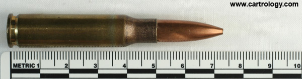 7.62mm NATO Ball (Match)  United States ⊕ RA 65 profile view.
