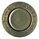 7.62mm NATO Blank  Spain 7.62x51 P.O-77 head view.