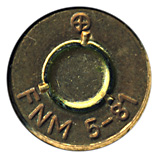 7.62mm NATO Tracer  Portugal ⊕ FNM 5-81 head view.