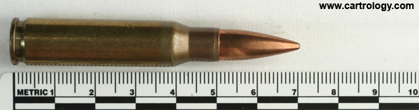 7.62mm NATO Ball  Yugoslavia IK-82 7.62MM profile view.