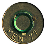 7.62mm NATO Blank  West Germany MEN 77 head view.