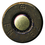 7.62mm NATO Blank  Belgium ⊕ FN 62 head view.