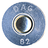 .50 BMG Plastic Training M858 West Germany DAG 82 head view.
