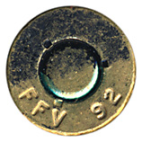 7.62mm NATO Tracer (Low Velocity)  Sweden FFV 92 head view.