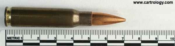 7.62mm NATO Ball  Israel N 1 49 profile view.