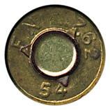 7.62mm NATO Ball  Belgium FN 7.62 54 head view.