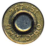7.62mm NATO Ball  Netherlands 7.62x51 NWM 0-60 head view.