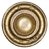 7.35mm Carcano Ball  Italy A.A C-39 head view.