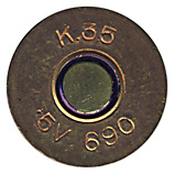 .50 Vickers HV Ball  United Kingdom K.35 .5V 690 head view.