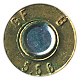 5.56 x 45mm Ball  Singapore GF 5.56 B head view.